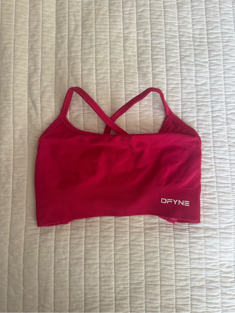 DFYNE Dynamic Backless Sports Bra, “Rosa Pink”, XS